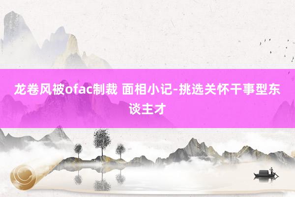 龙卷风被ofac制裁 面相小记-挑选关怀干事型东谈主才