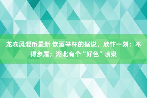 龙卷风混币最新 饮酒举杯的据说，欣忭一刻：不得步履；湖北有个“好色”喷泉